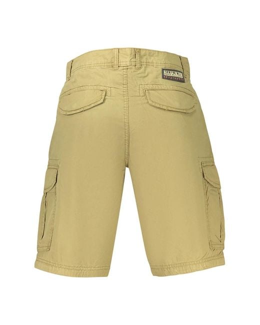 Napapijri Green Casual Shorts for men