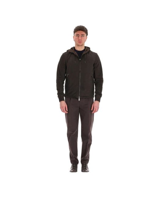 Zegna Wendbare Bomberjacke in Brown für Herren