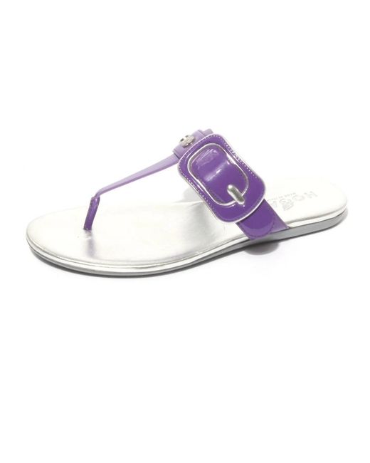 Hogan Purple Flip Flops