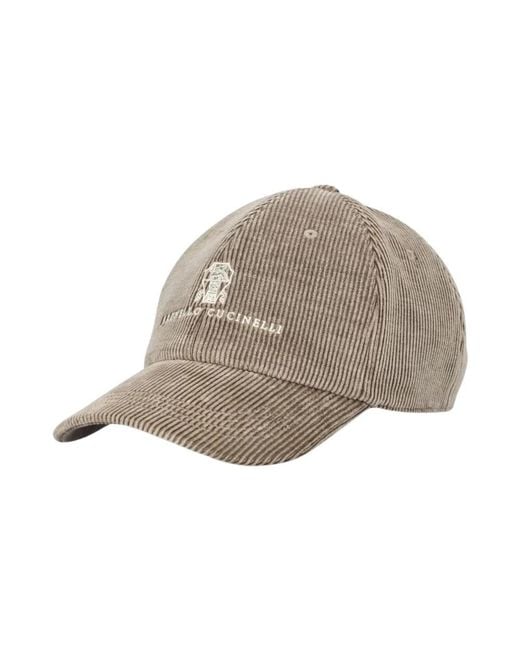 Caps di Brunello Cucinelli in Gray da Uomo