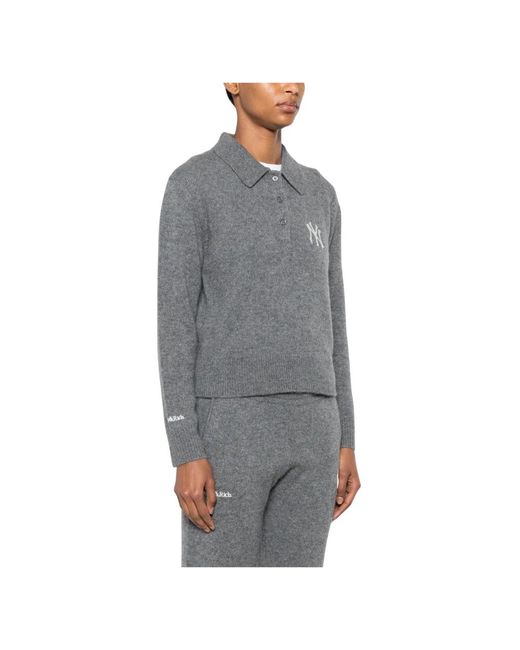Sporty & Rich Gray Cashmere Knitwear