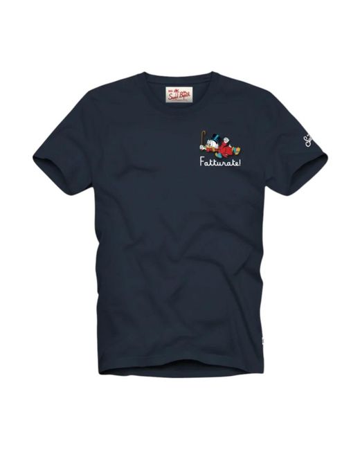 Mc2 Saint Barth Blue T-Shirts for men