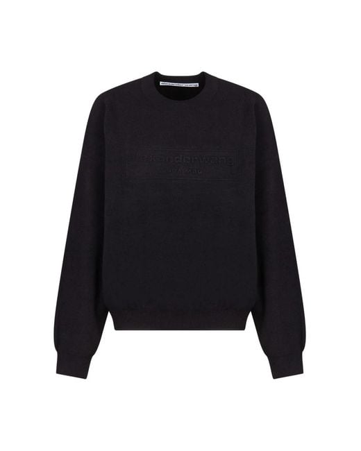 Alexander Wang Black Round-Neck Knitwear