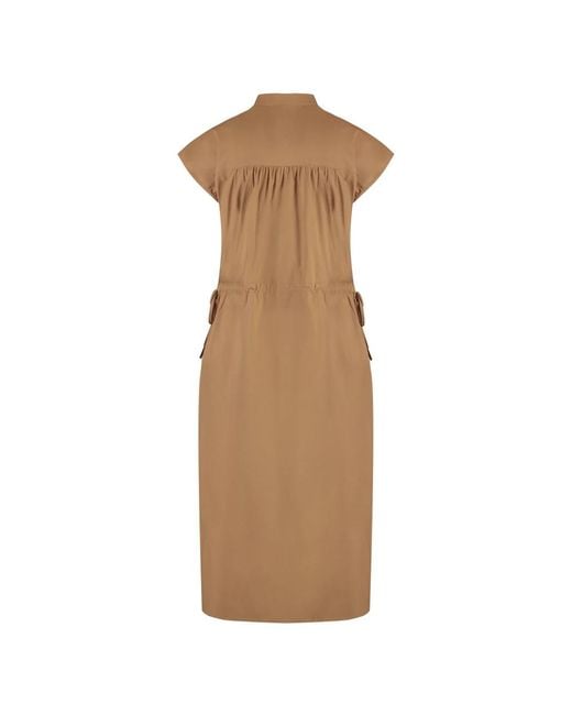 Yves Salomon Brown Midi Dresses