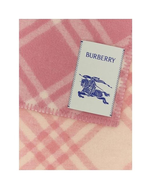 Burberry Pink Winter Scarves for men