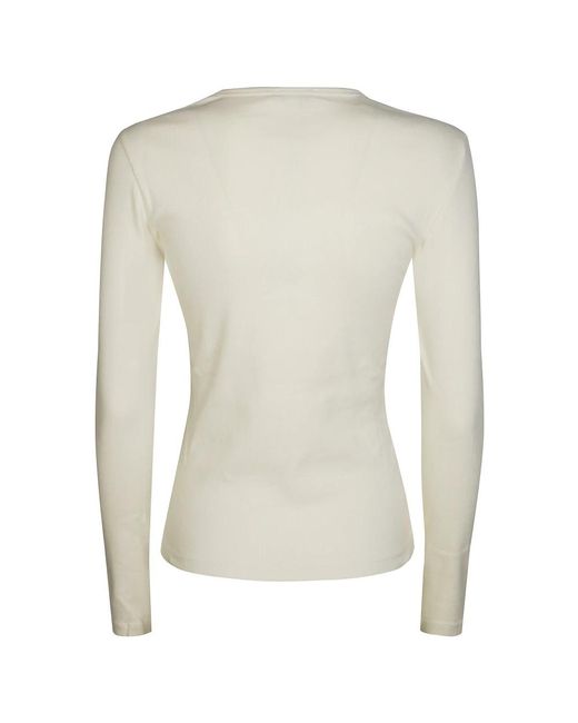 Round-Neck Knitwear J.W. Anderson de color White