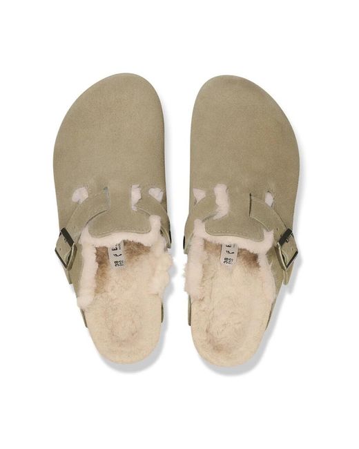 Birkenstock Natural Clogs Boston Shearling 1028299
