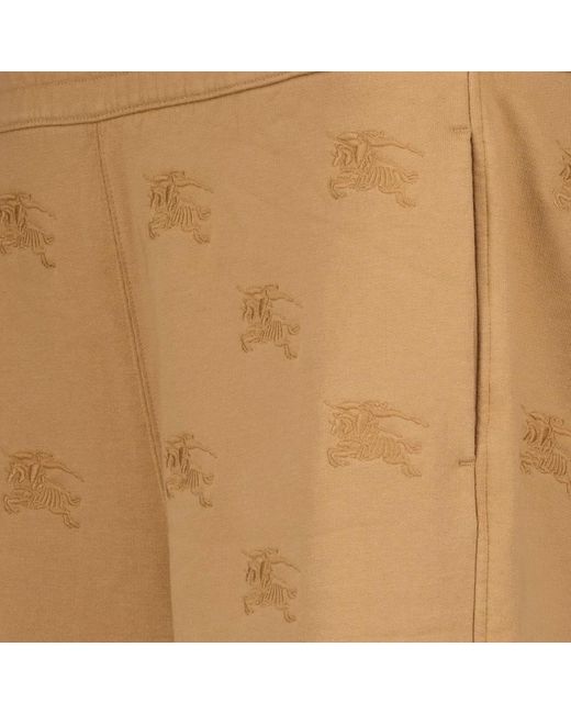 Burberry Natural Flared hose mit equestrian knight design