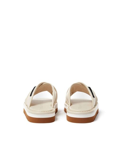 Stella McCartney Natural Cremeweiße slip-on sneakers