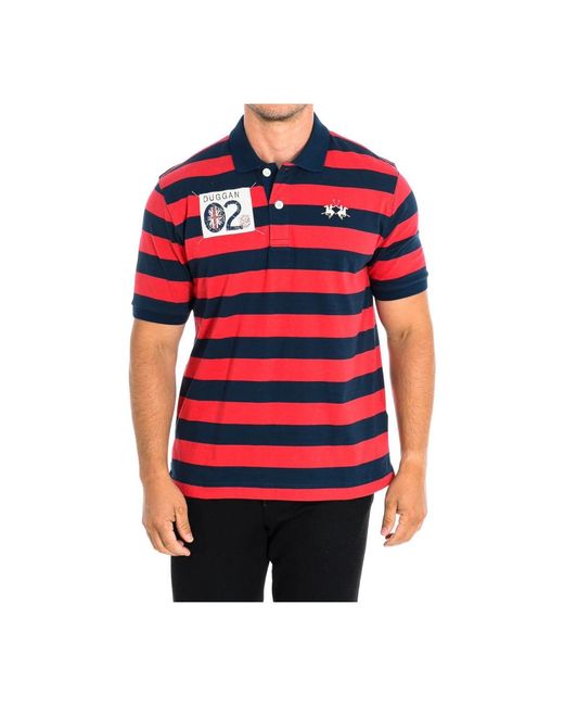La Martina Red Polo Shirts for men