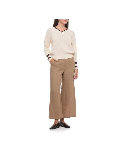 Marella Natural V-Neck Knitwear