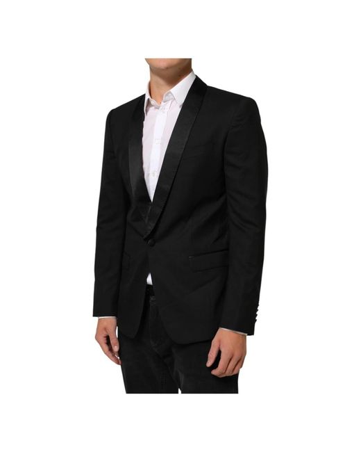 Dolce & Gabbana Black Blazers for men