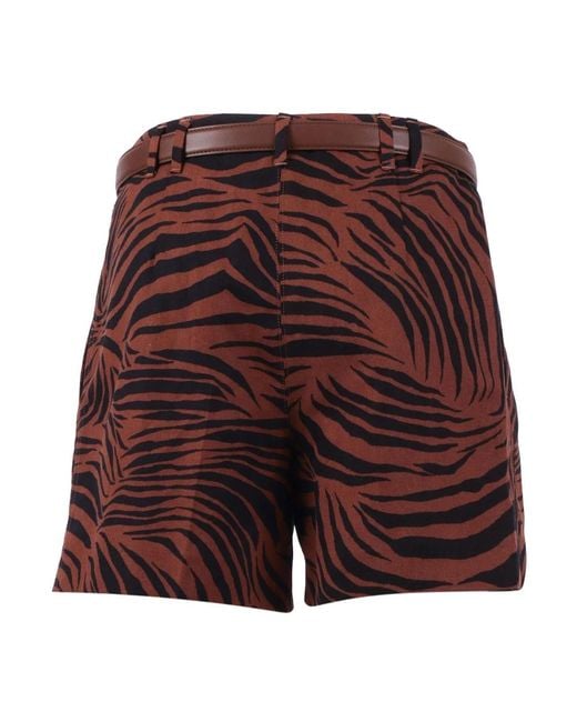 Max Mara Red Casual Shorts