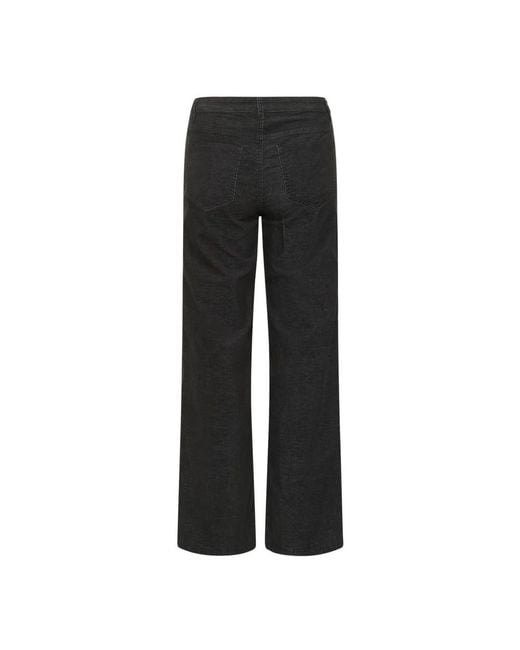 Kaffe Wide Jeans in het Black