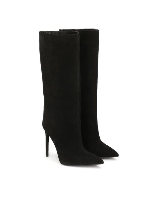Kazar Black Stiefel Mit Slip-On-Wildlederobermaterial