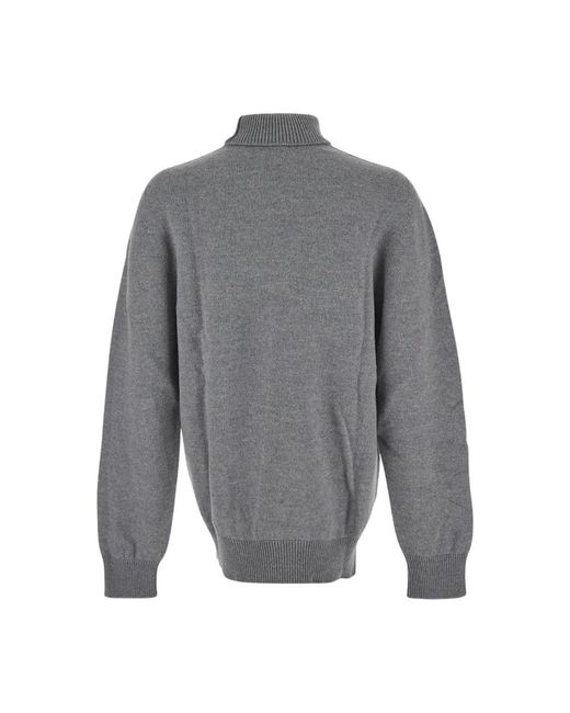 Laneus Woll turtleneck strick in Gray für Herren