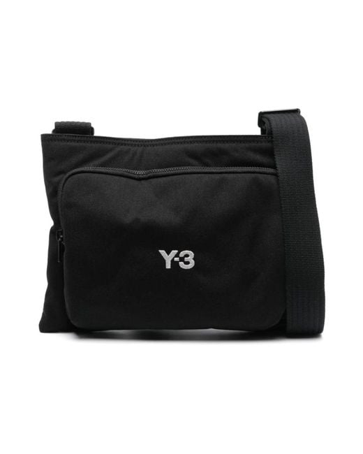 Y-3 Black Cross Body Bags for men