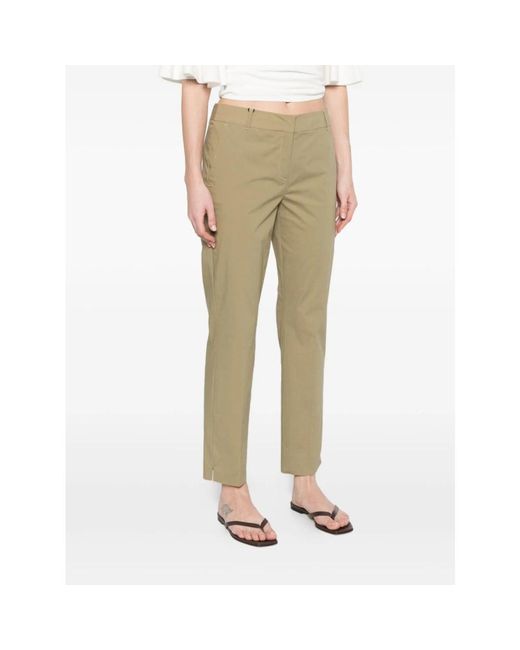 Cropped Trousers Marella de color Green