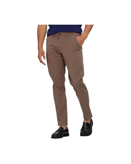 SELECTED New Miles Flex Pant in het Gray voor heren