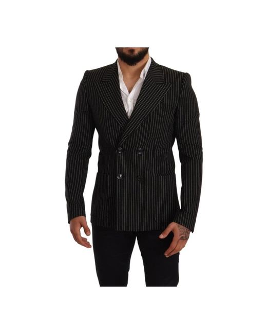 Dolce & Gabbana Black Blazers for men