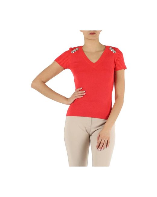 Marciano Red V-Neck Knitwear