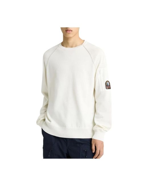 Parajumpers White Sweatshirts for men
