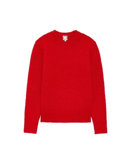 Round-Neck Knitwear di Ines De La Fressange Paris in Red