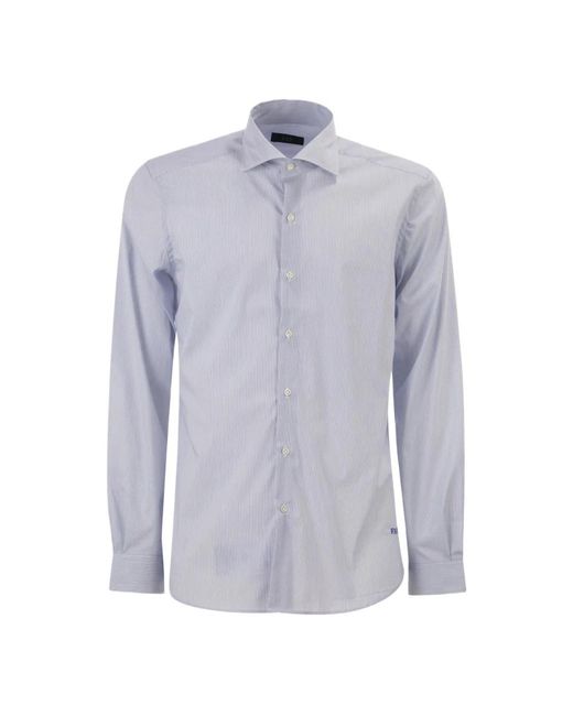 Fay Blue Formal Shirts for men