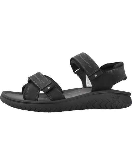 Flat Sandals di Clarks in Black da Uomo