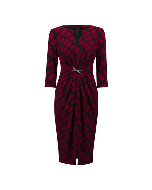 Joseph Ribkoff Kleedjes ,Rood ,Elegante Blazer Jurk in het Red
