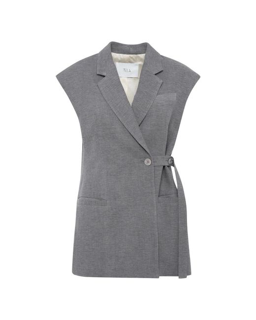 Tela Gray Vests