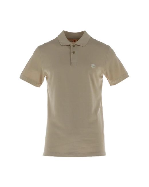 Timberland Tops ,Katoen Millers River Stretch Polo Met Korte Mouwen in het Gray voor heren