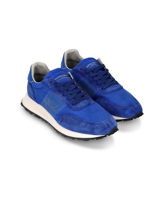 Philippe Model Blue Sneakers for men