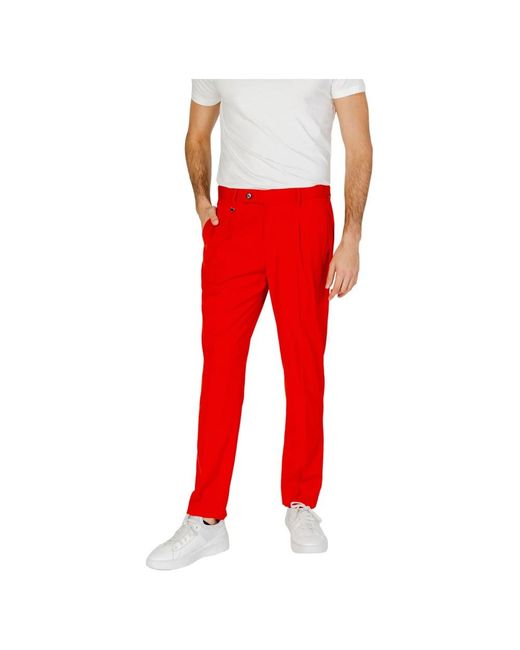 Antony Morato Red Slim-Fit Trousers for men