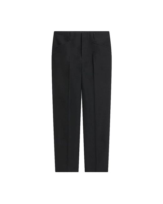 Dries Van Noten Black Straight Trousers for men