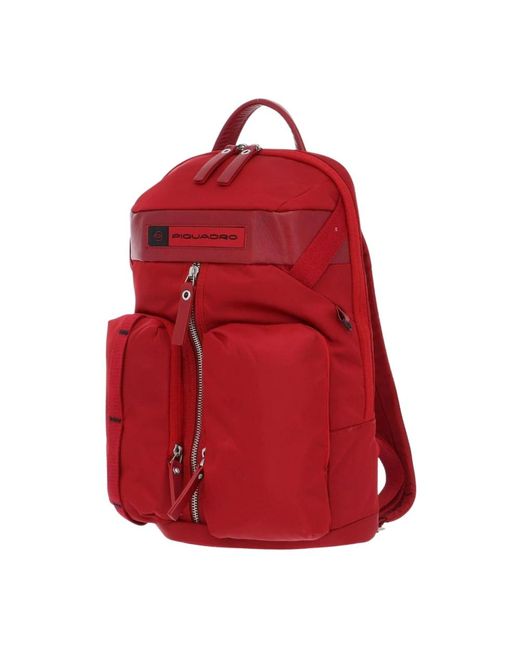 Piquadro Red Backpacks