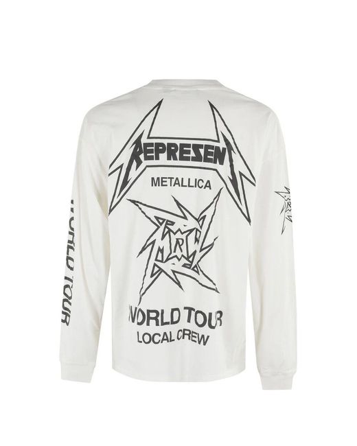 Long Sleeve Tops Represent de hombre de color White