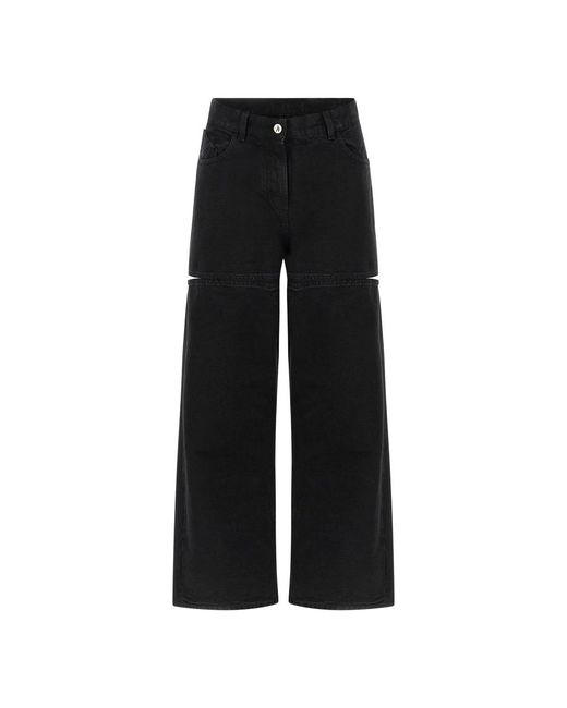 Wide Jeans The Attico de color Black