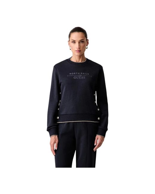 Guess Crew Neck Sweatshirt in het Black