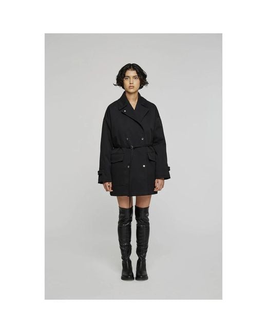 OOF WEAR Black Double-Breasted Coats