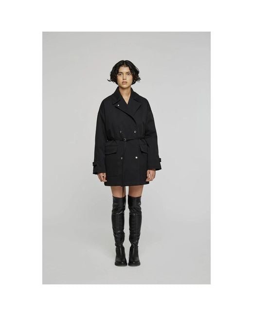 OOF WEAR Black Double-Breasted Coats