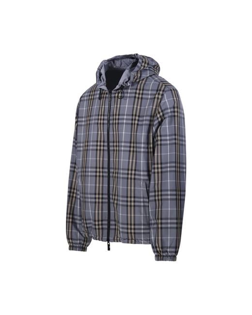 Burberry Blue Light Jackets for men