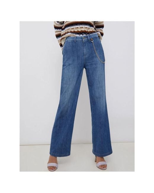 Liu Jo Jeans > Flared Jeans in het Blue