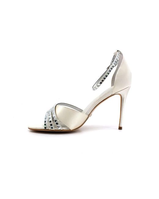 Guess White High Heel Sandals
