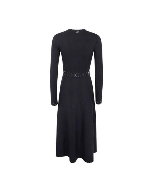 Twinset Black Schwarzes Kleid Set Elegant Chic