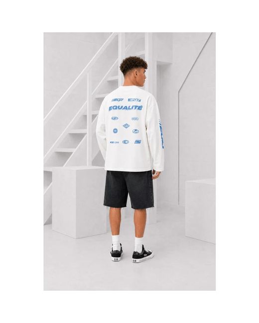 Equalite Tops ,Wit ,Adrien Longsleeve in het White voor heren