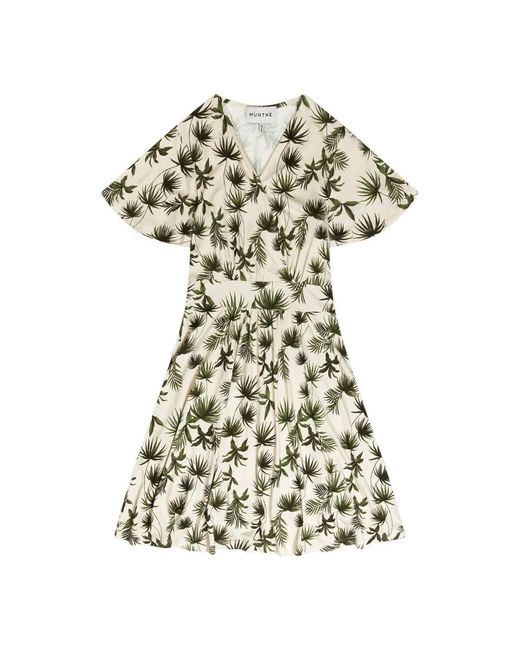 Munthe White Olivenmuster kleid kilisu stil