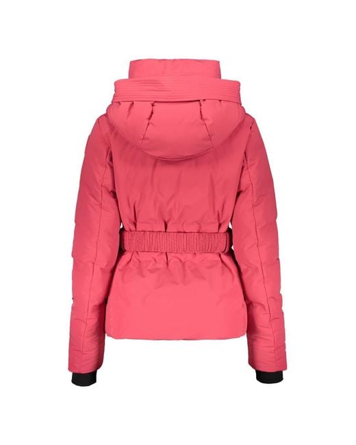 Parajumpers Jassen ,Roze ,Roze Gewatteerde Pufferjas Met Capuchon in het Pink