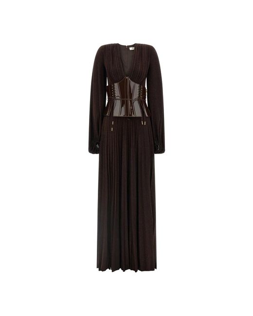 Elisabetta Franchi Black Maxi Dresses
