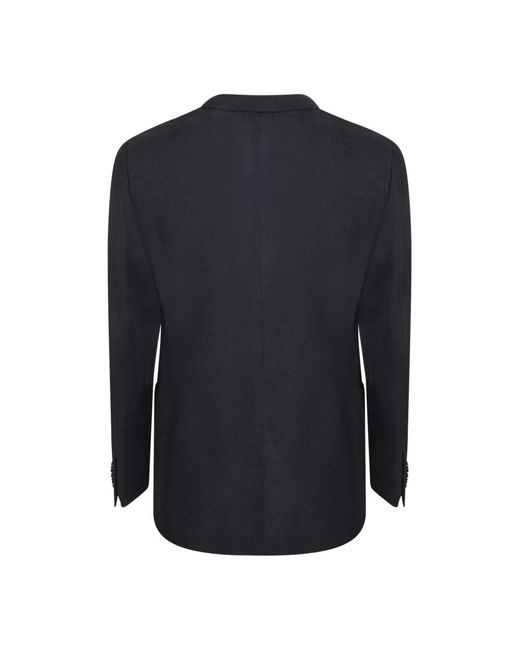 Lardini Jassen ,Blauw ,Wol Liknit Jacket in het Black voor heren
